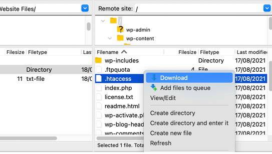 دانلود فایل ها از سایت وردپرس خود با استفاده ازFTP برای آپلود فایل‌ها