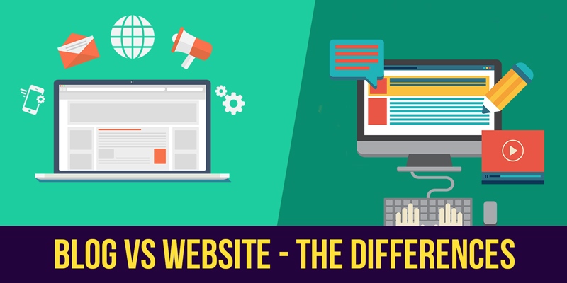 تفاوت اصلی وبلاگ و وب سایت
